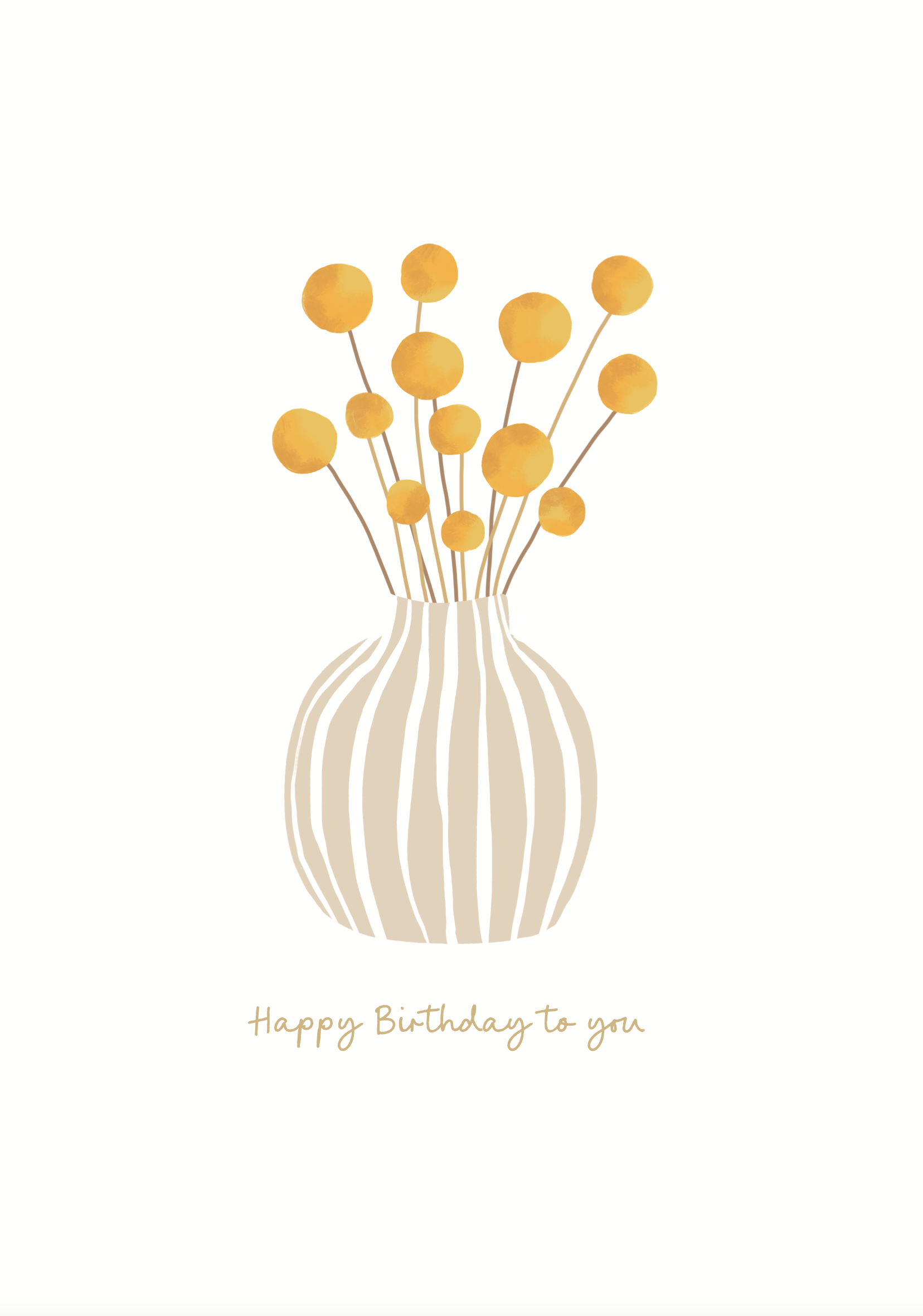 Greeting Card SUNSHINE - BILLY BUTTONS